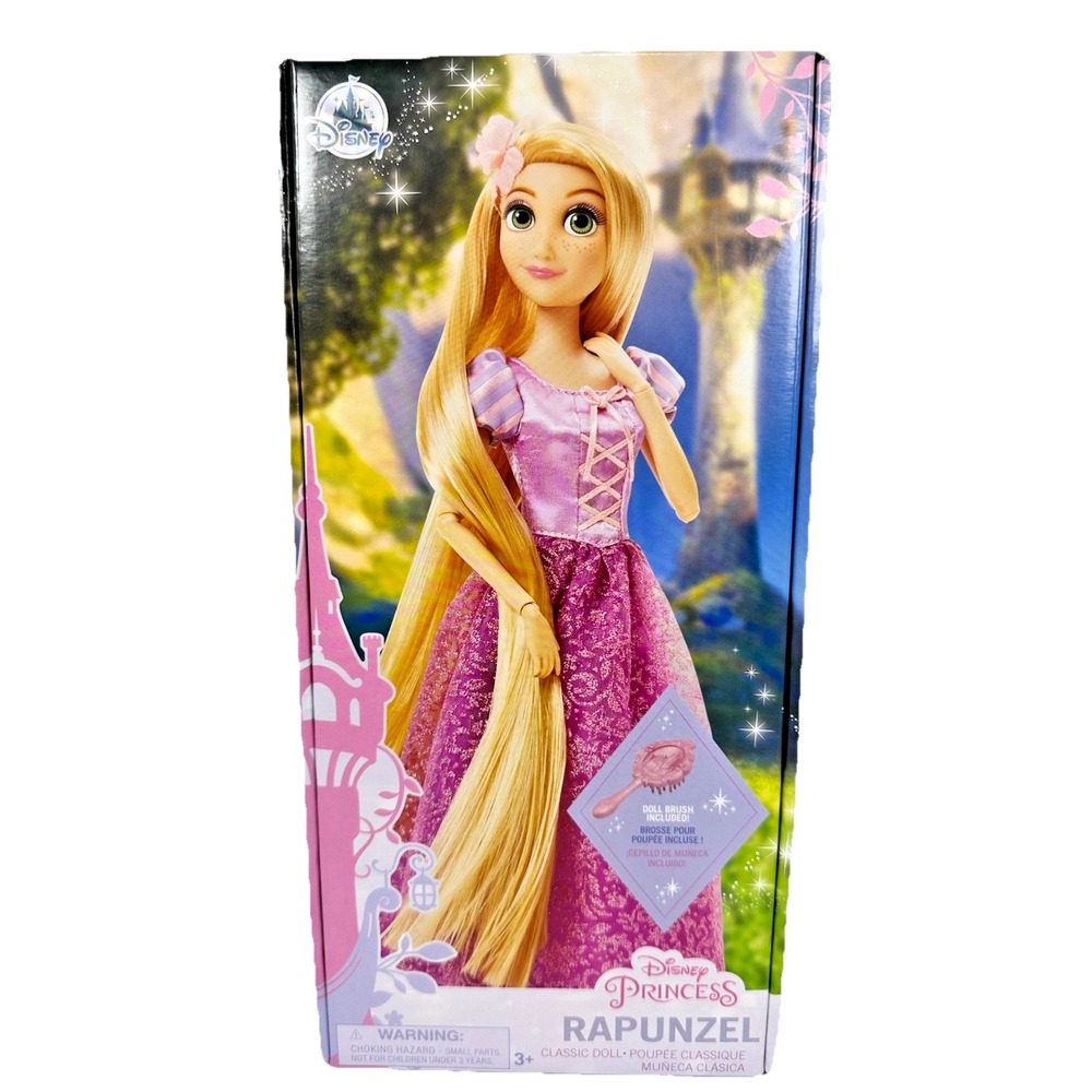 Disney Rapunzel Classic Doll Kids 12in Purple New Tangled Princess Brush